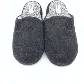 Resim shoemio Bernard Antrasit Keçe Erkek Ev Terliği 