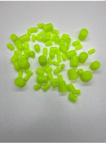 Resim Motorsiklet Vida Kapakları Yeşil Yumuşak 