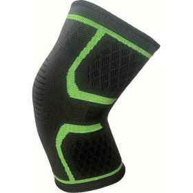 Resim Synope Worthwhil 1 Adet Elastik Diz Pedleri Siyah-Yeşil-Pembe Sporcu Dizlik Diz Bandajı Bisikletçi Diz Pedi 