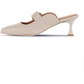 Resim Bueno Shoes Gri Deri Kadın Topuklu Terlik 01WA1301 01WA1301 