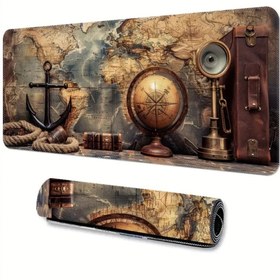 Resim 70X30 CM DENİZCİ HARİTASI TASARIMI KAYDIRMAZ TABAN SPEED YÜZEY OYUNCU MOUSE PAD GAMİNG 