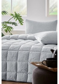 Resim Özdilek Gri Nova Yorgan Yastıksız Sherpa Çift Kişilik 195x215 Gri 