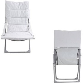 Resim T.concept Konforlu Katlanabilir, Yıkanabilir Kılıf, Metal Kamp Sandalye Gri Renk Gri 
