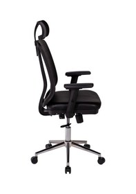 Resim Ofisbazaar Up Deri Yönetici Koltuğu Ergonomik Ve Modern Tasarım Martin 01- Siyah Deri Siyah 
