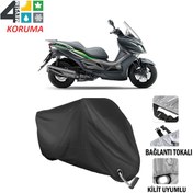 Resim Kawasaki J 300 Motosiklet Brandası ( Kilit Uyumlu - Siyah 