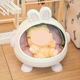 Resim 2025 Yeni Labubu Yuvarlak Vitrin - DIY Tutkunları İçin İdeal Hediye, Masaüstü, Araba ve Dolaplar için Mükemmel, Kırtasiye Düzenleyici, Koleksiyon Sergisi, Kompakt Depolama, Sağlam Çerçeve, Nefes Alabilen File Tasarımı, Çok Amaçlı Organizatör, Ofis Çalışanları İçin Depolama Çözümü 