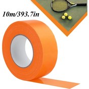 Resim 1 Rulo Hava Koşullarına Dayanıklı PET Açık Spor Alanı İşaretleme Bandı, 5cm x 10m, Çok Amaçlı Saha Çizgi Belirleyici Basketbol, Futbol, Tenis İçin - Dayanıklı Saha İşaretleme Bandı 