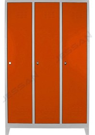Resim Jessan Ofis 3 Lü Eko Soyunma Dolabı Gri turuncu 