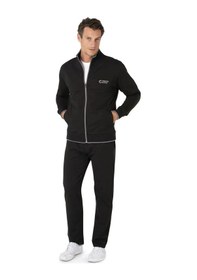 Resim Pierre Cardin 7120 Erkek Uzun Kollu Dik Yaka Eşofman Takımı-siyah Siyah 