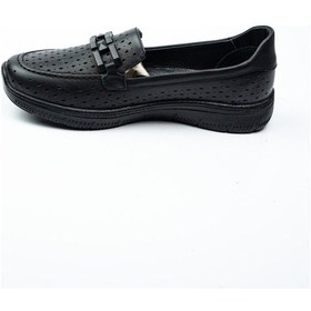 Resim Voyager 9131 Siyah Deri Kadın Günlük Ayakkabı 001 