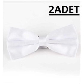 Resim Nacar 23 Nisan Unisex 2 Adet 2li Çocuk Saten Parlak Okul Gösteri Papyon 0-24 