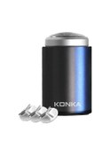 Resim Konka Mini Tıraş Bıçağı Açık Hava Su Geçirmez Erkek Tıraş Bıçağı Siyah + 3 Bıçak Başlığı 