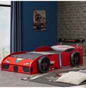 Resim Setaymobilya Speedy Rüzgarlıklı Sandıklı Arabalı Yatak Kırmızı 