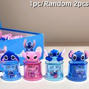 Resim Disney 1/2 Rastgele Disney Stitch Temalı Taşınabilir Kalemtraş - Çizgi Film Tasarımı, Pilsiz, Plastik Malzeme, Ev ve Sınıf Kullanımı İçin İdeal | Eğlenceli & Dayanıklı Öğrenci Kalemtıraşı 