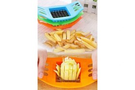 Resim Patates Dilimleyici Şekilli Sebze ve Meyve Hamur Kesici Cips Patates Doğrayıcı Paslanmaz 2 Al 1 Öde 