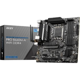 Resim MSI PRO B660M-A Intel B660 4800 MHz (OC) DDR4 Soket 1700 mATX Anakart Msi