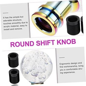 Resim ULTECHNOVO 1 Set Vites Kolu Topuzu Topuzu Adaptörü Araba Için Kristal Kolay Kurulum M10 Uyumlu 