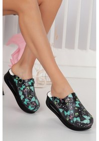 Resim Airmax Taban Ortopedik Sabo Terlik Doktor Hemşire Terliği 411 Siyah 