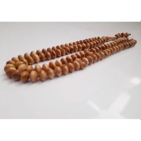 Resim Mehmet Tacir Usta İmzalı 99 Habbeli Zeytin Ağacı Tesbih 7 x 10 CM 