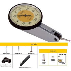 Resim Fett 0,8mm Asimeto Yatay Komple Salgı Komparatör Saati As-501087 
