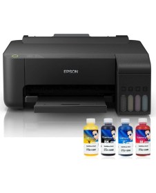 Resim InkTec Epson L3250 Süblimasyon Mürekkepli Yazıcı 4 Renk Bitmeyen Kartuşlu Transfer Baskılar İçin 
