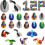 Resim 12 adet Rastgele Renkli Deform Dinozor Yumurta Oyuncakları Plastik Malzeme Çeşitli Stiller Yenilik Dinozor Deform Dinozor Yumurta Oyuncakları Doğum Günü Partisi Etkinlik Hediyeleri Sınıf Ödülleri Noel ve Cadılar Bayramı Hediyeleri 