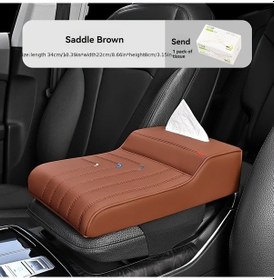 Resim Chuangyinshop Kahverengi 3ü1 Açılır Konsol Kolçak Yükseltici Tutacak Kalın Dokulu 