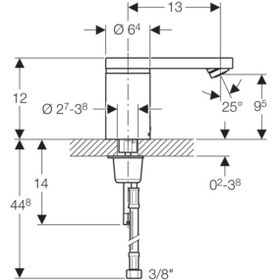 Resim Geberit Geberıt Type 186 Fotosellı Lavabo Bataryası Elektrıklı 116.146.21.1 