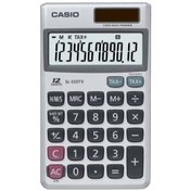 Resim Casio SL-320TV-W-DP 12 Hane Cep Tipi Hesap Makinesi 