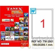 Resim A4 Hazır Etiket Yapışkanlı - Tanex Tw- 2001 