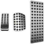 Resim Takım Gümüş Araba Fren Pedal Balatası Paslanmaz Çelik, Mercedes Benz İçin 