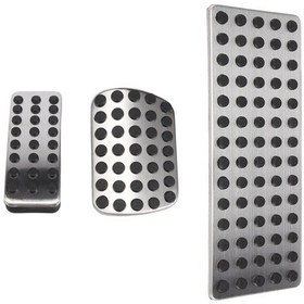 Resim Takım Gümüş Araba Fren Pedal Balatası Paslanmaz Çelik, Mercedes Benz İçin 