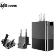 Resim Baseus Ccall-Gj01 Duke Universal Seyahat Şarj Adaptörü (Eu+Uk+Us (475557289)-Siyah 