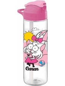 Resim Kral Şakir Tritan Matara 630ml Pipetli Karışık 