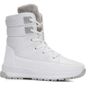 Resim İmershoes Günlük Kadın Kar Botu Kürklü Bağcıklı Fermuarlı Rahat Yüksek Kalın Tırtıklı Taban Bootie 815 