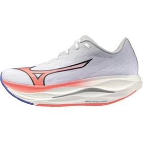 Resim Mizuno Wave Rebellion Flash 3 Kadın Koşu Ayakkabısı Beyaz / Gri 