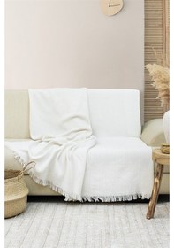 Resim Merlin Koltuk Örtüsü 170 x 200 Ekru 