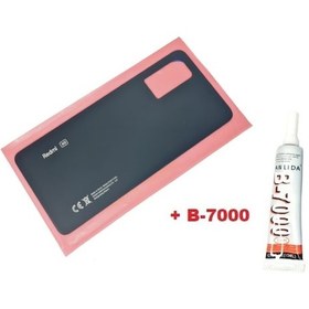 Resim Redmi Note 12 Pro 5g Arka Pil Batarya Kapağı Cam B-7000 Siyah 