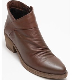 Resim Luvishoes Luvi Shoes Rule Kahverengi Hakiki Deri Kadın Kalın Topuklu Bot kahverengi 
