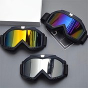 Resim 1 Adet Yetişkinler için Outdoor Spor Siyah Çerçeve Kışlık Kayak Gözlüğü, Rahat Kullanım Yastıklı TPU Çerçeve ve PC Lensli, Ayarlanabilir Elastik Bantlı, Kayak ve Diğer Dış Mekan Sporları İçin Uygun 