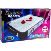 Resim Masa Üstü Portatif Taşınabilir LED Işıklı Buz Hokeyi Oyun Seti 50X30CM 