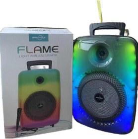 Resim Flame GTS kablosuz taşınabilir açık dj parti BT hoparlörler ile TWS & FM & USB 8 inç GTS-1802 fiyat 