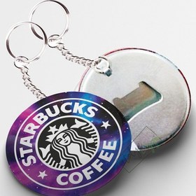 Resim Starbucks Galaksi Temalı Açacaklı Anahtarlık 44mm 