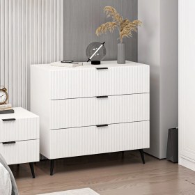 Resim Minar Kale Şifonyer Plus Beyaz/beyaz Beyaz 