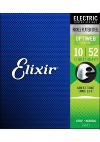 Resim Elixir 19077 Optiweb Light Heavy Elektro Gitar Teli 10-52 