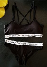 Resim Siyah Kaplı Spor Bralet Takım 001 