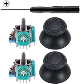 Resim Pazarcan Ps5 Analog Motor Ve Topuz 2+2 Set Ps5 Uyumlu Tornavida Playstation 5 Kol Tamir Seti Yedek Parça 