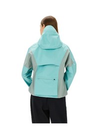 Resim Nike Trail Gore-tex Infinium Running Jacket Yağmur Geçirmez Bol Kesim Kapüşonlu Kadın Yağmurluk Yeşil Krem 