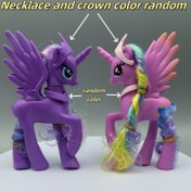 Resim 1 adet My Little Pony 14cm Mor ve Pastel PVC Figür - "Lily" Ay & Evren Prensesi, Masa Süslemesi, Parti Dekoru ve Noel Yaratıcı Süslemesi için Uygundur, Pony Dekor 
