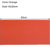 Resim 1 Adet Deri Tamir Yamaları 10x20cm Kendinden Yapışkanlı Deri Kanepe Yama Deri Orange 